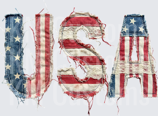 Faux Patchwork USA