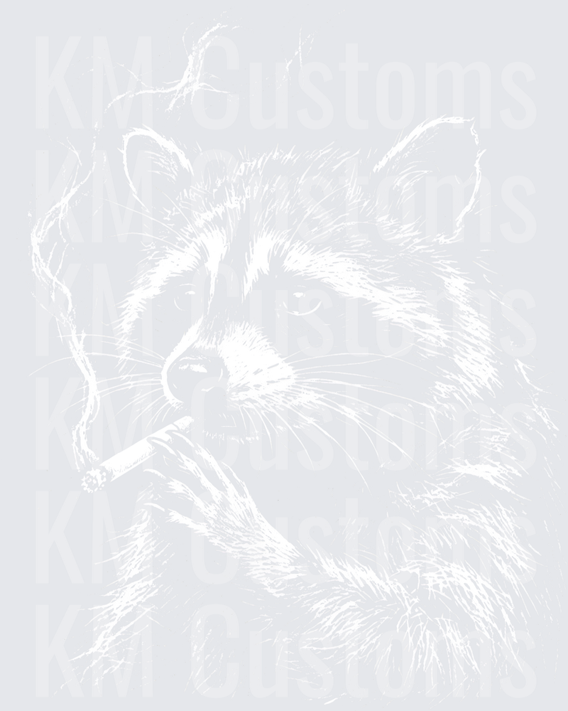 Raccoon Smoking