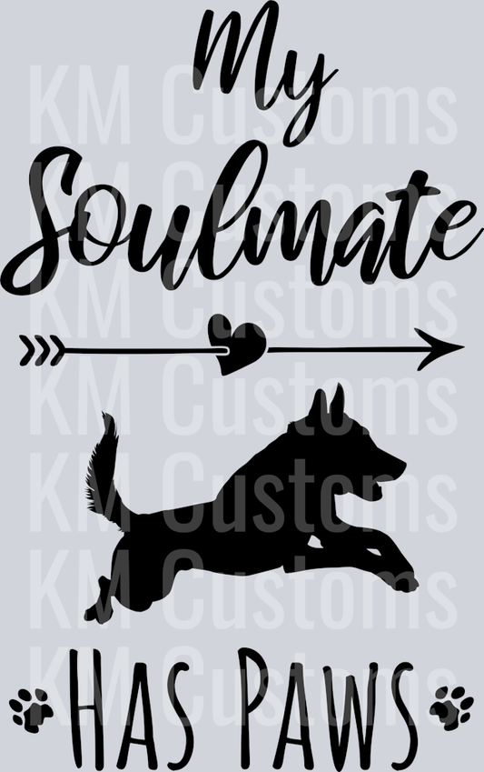 Soulmate Malinois DTF Transfer
