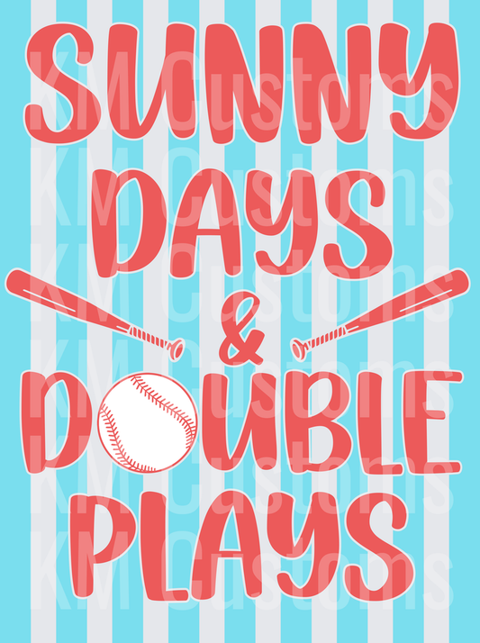 Sunny Days Double Plays Softball PNG