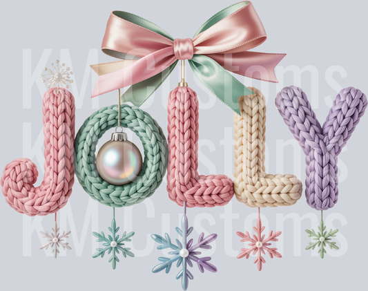 Jolly - Faux Yarn DTF Transfer