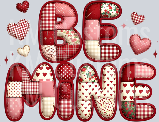 Be Mine - Faux Patchwork