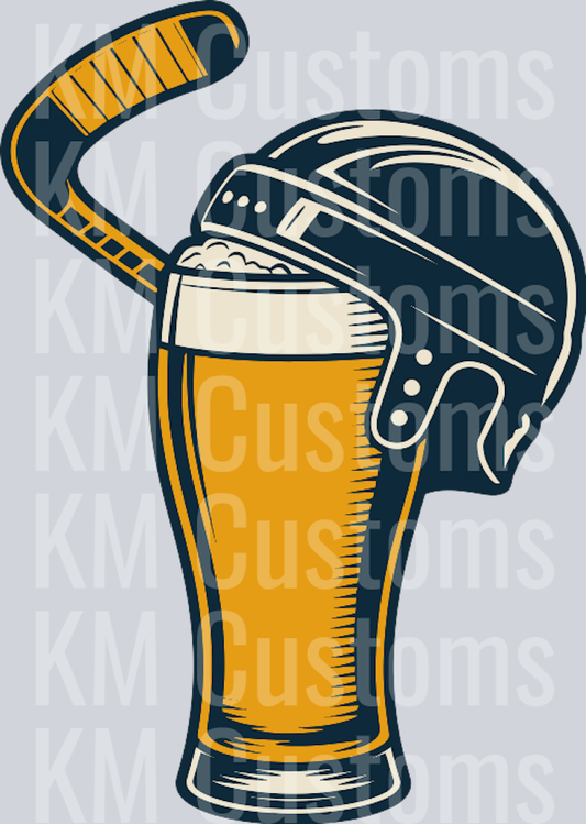 Hockey Beer DTF Transfer