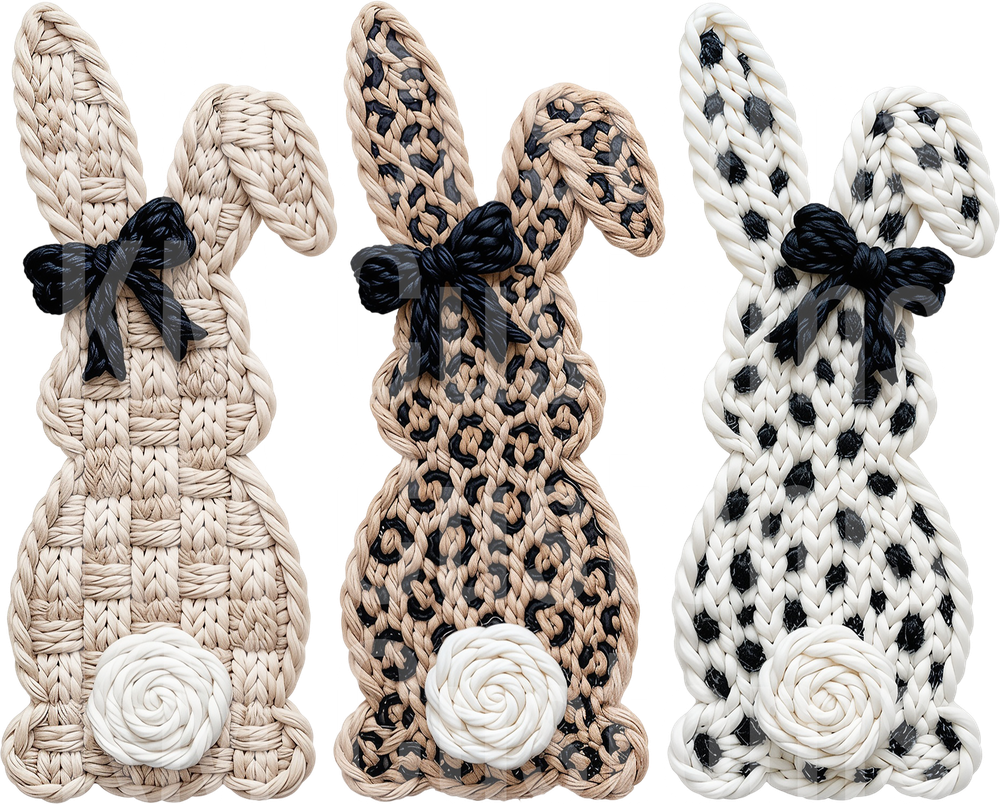 Faux Crochet Easter Bunny