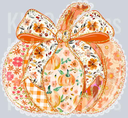 Lace Pumpkin DTF Transfer