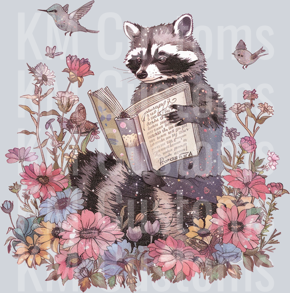 Racoon Reading 3