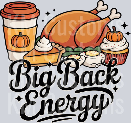 Big Back Turkey DTF Transfer
