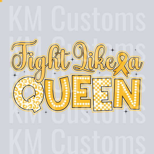 Fight Like A Queen DTF Transfer