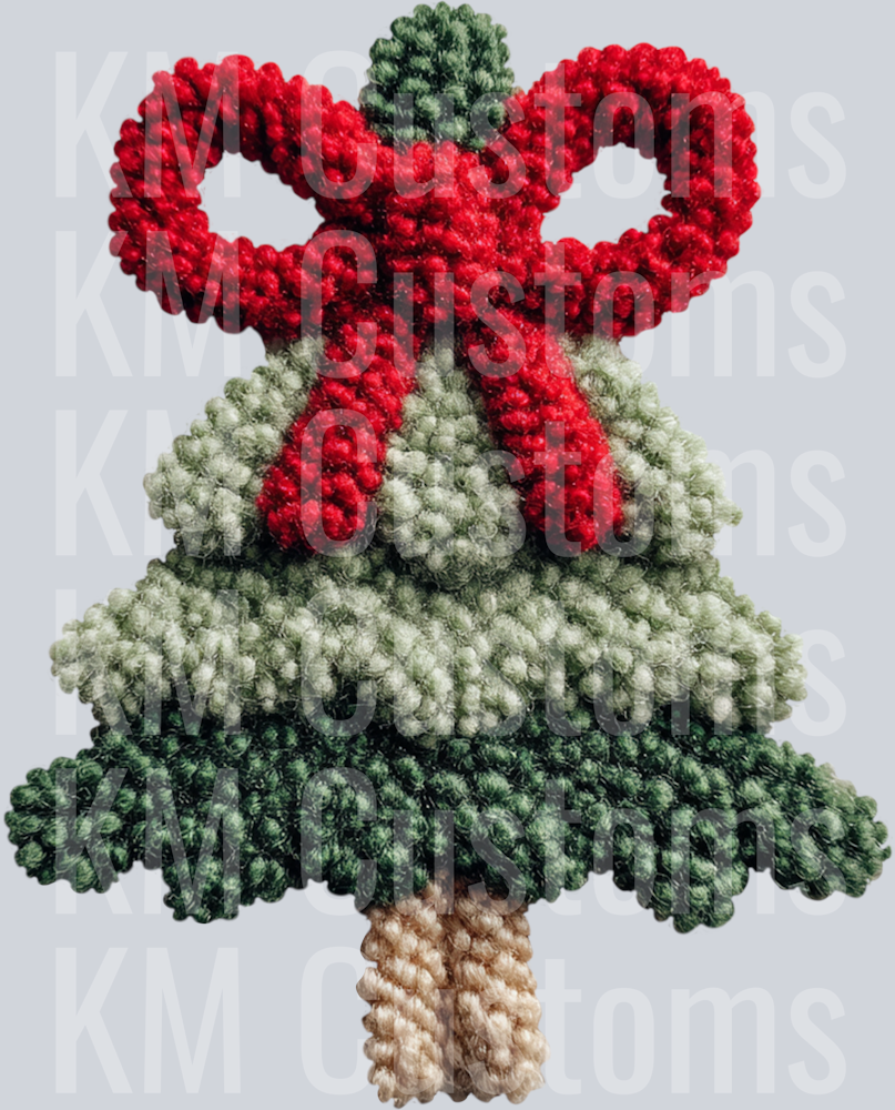 Christmas Tree - Patchwork DTF Transfer